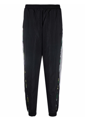 adidas floral piping woven track trousers - Black