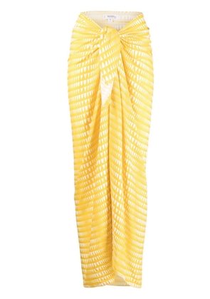 lemlem Welele geometric-print sarong - Yellow