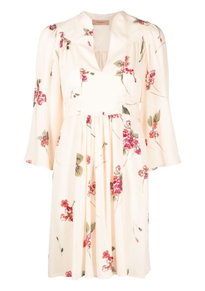 TWINSET floral-print belted minidress - Neutrals