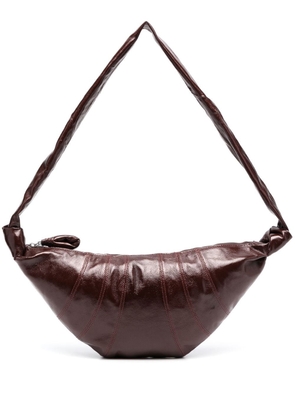 LEMAIRE Croissant leather shoulder bag - Brown