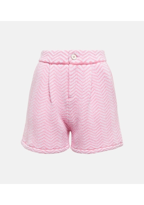 Barrie Cashmere and cotton-blend bouclé shorts