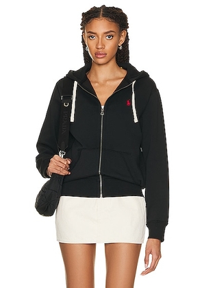 Polo Ralph Lauren Fleece Full-Zip Hoodie in Polo Black - Black. Size XL/1X (also in S).