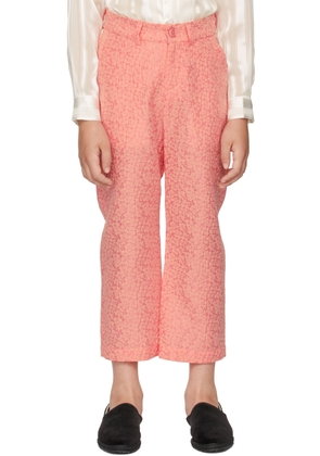 BO(Y)SMANS Kids Pink Floral Trousers
