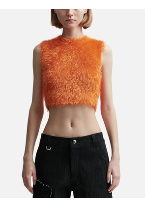 Puffy Knit Cropped Top