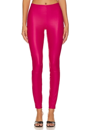 Good American Better Than Leather Legging in Fuchsia. Size S.