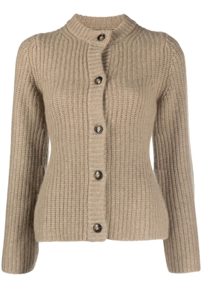 Loulou Studio chunky ribbed cashmere cardigan - Neutrals