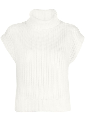 STAUD Bette knitted sleeveless jumper - Neutrals