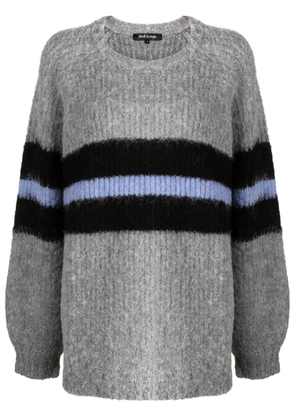 tout a coup brushed-effect striped jumper - Multicolour