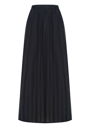 12 STOREEZ high-waist elasticated-waist skirt - Black
