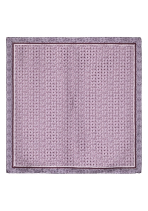 Tagliatore polka-dot print silk scarf - Purple