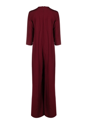 Gianluca Capannolo pressed-crease wide-leg jumpsuit - Red