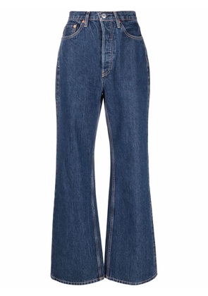 RE/DONE high-waisted bootcut jeans - Blue