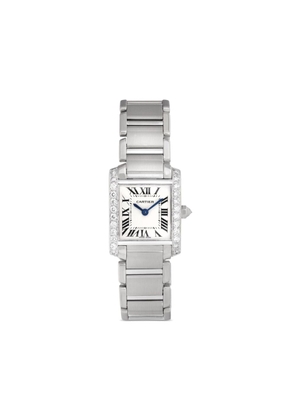 Cartier pre-owned Tank Française 20mm - White