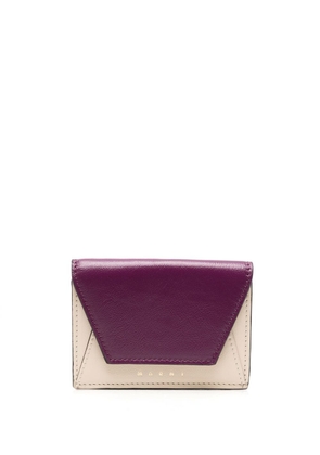 Marni colour-block tri-fold wallet - Neutrals
