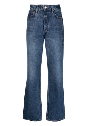 ANINE BING Olsen high-rise straight-leg jeans - Blue