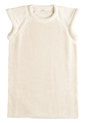 Tod's knitted cotton top - White