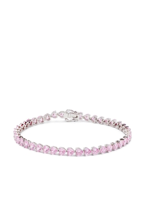 Hatton Labs cubic zirconia tennis bracelet - Pink