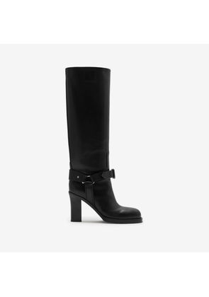 Burberry Leather Stirrup High Boots
