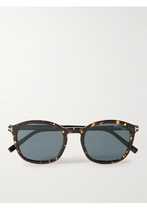 TOM FORD - Round-Frame Tortoiseshell Acetate Sunglasses - Men - Brown