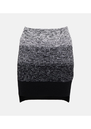 Victoria Beckham Striped wool skirt