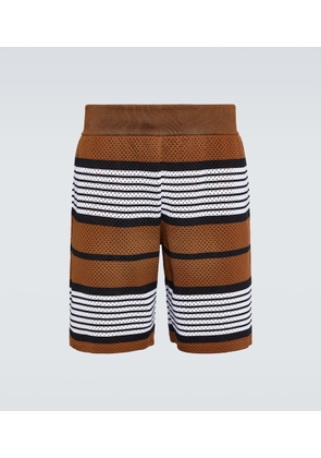 Burberry Striped mesh shorts