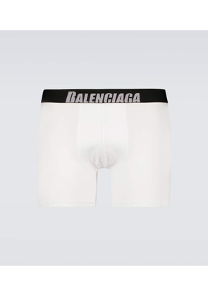 Balenciaga Logo cotton-blend boxer briefs