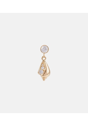 Sophie Bille Brahe Conque de Diamant 18kt gold single earring with diamond