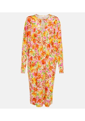Dries Van Noten Floral-print jersey midi dress