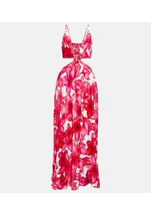 Alexandra Miro Colette floral cutout maxi dress