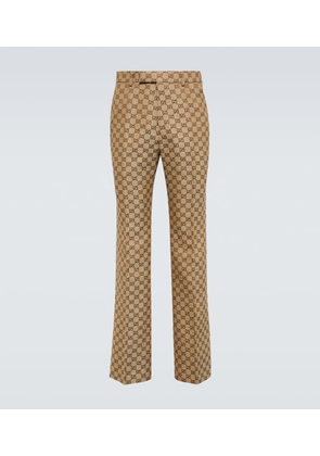 Gucci GG linen-blend pants