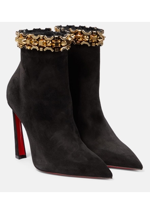 Christian Louboutin Asteroispikes embellished suede ankle boots