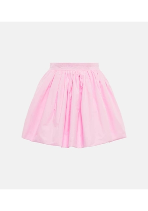 Patou High-rise cotton miniskirt