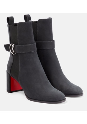 Christian Louboutin CL Chelsea Booty suede ankle boots