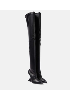 The Attico Cheope leather over-the-knee boots