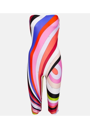 Pucci Iride-print bandeau jumpsuit
