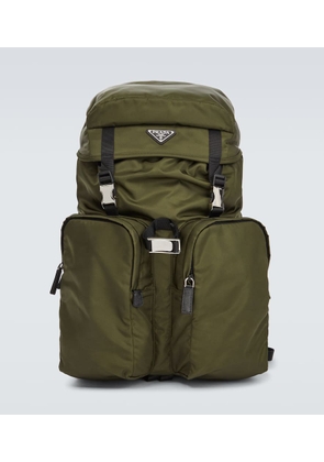 Prada Re-Nylon leather-trimmed backpack