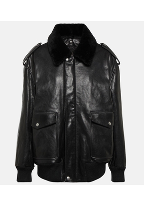 Prada Leather bomber jacket