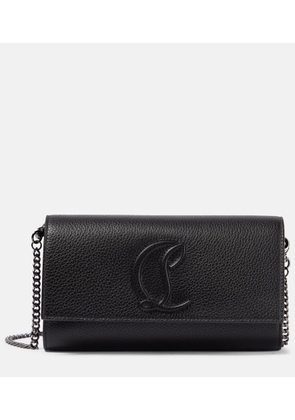 Christian Louboutin Logo leather wallet on chain