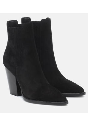 Saint Laurent Theo 95 suede ankle boots