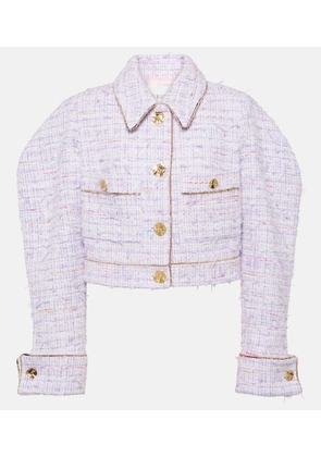 Nina Ricci Cropped cotton-blend tweed jacket