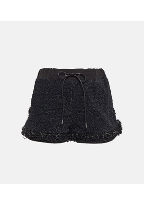 Sacai Drawstring tweed shorts