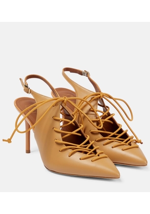 Malone Souliers Alessandra leather slingback pumps