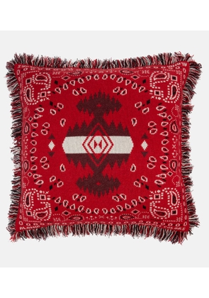 Alanui Bandana jacquard wool-blend cushion