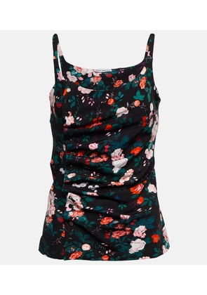 Rabanne Ruched floral top