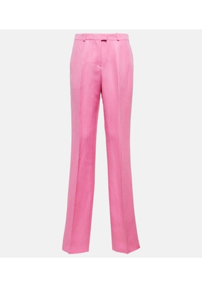 Etro Linen and silk straight-leg pants