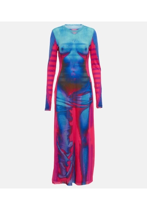 Y/Project x Jean Paul Gaultier Body Morph mesh maxi dress