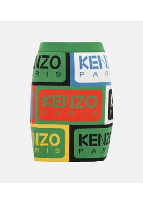 Kenzo Logo cotton miniskirt