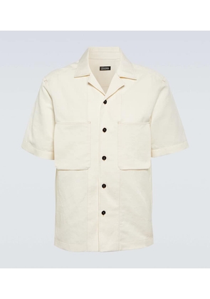 Zegna Linen, cotton and silk shirt