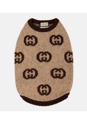 Gucci Interlocking G mohair-blend dog sweater