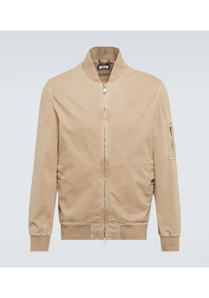 Brunello Cucinelli Cotton-blend bomber jacket
